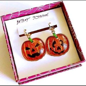 Betsey Johnson Pumpkin Earrings